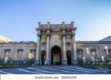 OXFORD, UK - JULY 19, 2015: Oxford University Press. It is the largest university press in the world, and the second-oldest, after Cambridge University Press.