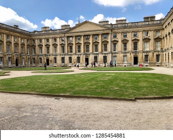 Oxford University, Oxford, UK - 28th June 2018: Campus Of Oxford University On An Open Day For Prospective Students Looking To Apply To University. Conceptual Image. 