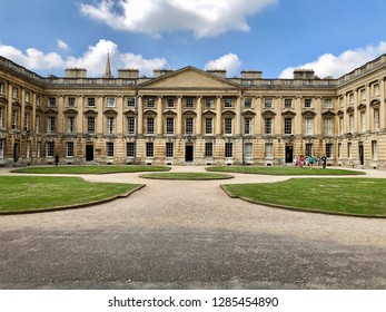 Oxford University, Oxford, UK - 28th June 2018: Campus Of Oxford University On An Open Day For Prospective Students Looking To Apply To University. Conceptual Image. 