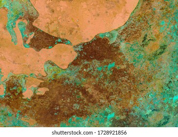 oxide of copper, verdigris texture