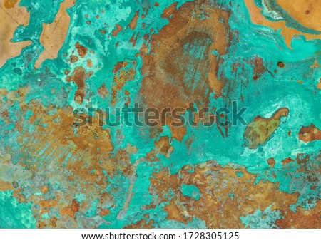 oxide of copper, verdigris texture