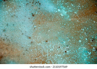 Oxidized Copper Background. Copper Oxide Patina. Natural Texture Copper Material.green And Blue Copper Patina