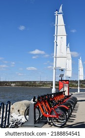 OXON HILLS, MD - APR 2: National Harbor In Oxon Hills, Maryland, As Seen On April 2, 2021.