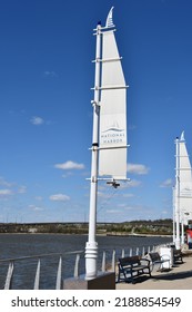 OXON HILLS, MD - APR 2: National Harbor In Oxon Hills, Maryland, As Seen On April 2, 2021.