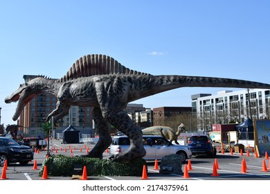 OXON MILLS, MD - APR 4: Dino Safari At National Harbor In Oxon Mills, Maryland, As Seen On April 4, 2021.