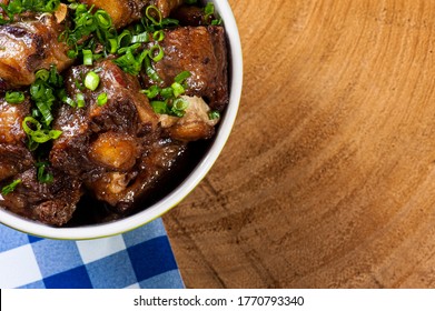 Oxtail. Typical Dish Of Brazilian Cuisine. Space For Text