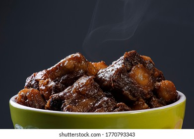 Oxtail. Typical Dish Of Brazilian Cuisine. Space For Text