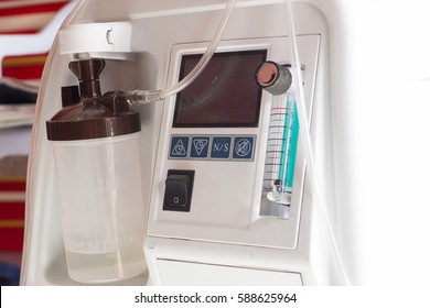 Oxygen concentrator bar gage measurement liter made my pure water
