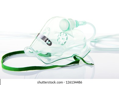 Oxygen Mask On White