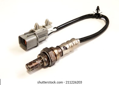 The Oxygen Sensor On A White Background For A Car