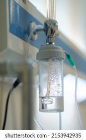 Oxygen And Suction Valves In The Intensive Care Unit Of A Hospital, Selective Focus