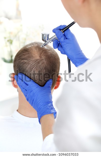 Oxygen Therapy Scalp Hair Follicles The Stock Photo Edit Now
