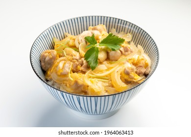 Oyakodon Or Oyako-don Is Chicken And Egg Rice Bowl. Japanese Popular Dish.