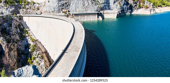 Oymapinar Dam built on the Manavgat river - Manavgat, Turkey