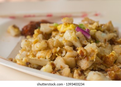 Oyster Pancake From Hawker Stand In Singapore