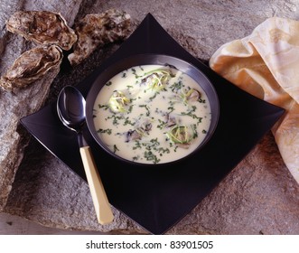 Oyster Soup With Chervil