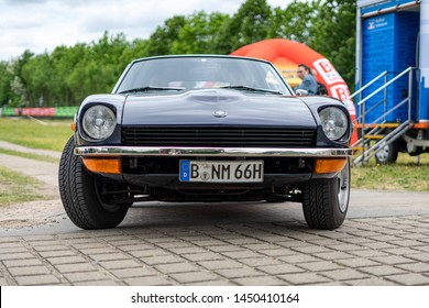 PAAREN IM GLIEN, GERMANY - JUNE 08, 2019: Sports Car Datsun 240Z (Nissan S30). Die Oldtimer Show 2019.