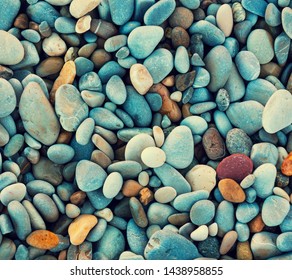 Pabble background texture pattern blue. - Shutterstock ID 1438958855