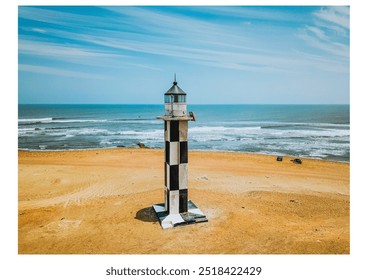 pacasmayo peru beach lighthouse dock - Powered by Shutterstock