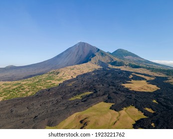 Pacaya Volcano In Guatemala, Blue Sky 