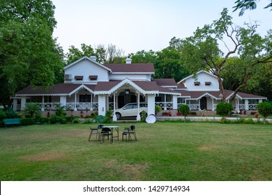 Pachmarhi, Madhya Pradesh/India - June 16 2019 : Glen View Madhya Pradesh Tourism Hotel Background