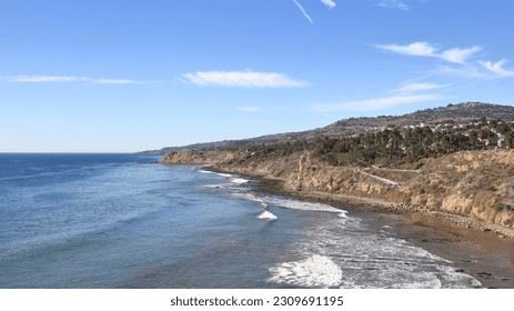 Pacific Coastline View.  The view along the Pacific coastline from Angel's Gate Park, in the San Pedro neighbourhood of Los Angeles. - Powered by Shutterstock