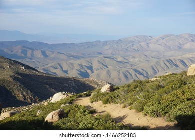 Pacific Crest Trail with a great view of the Anza-Borrego Desert, California