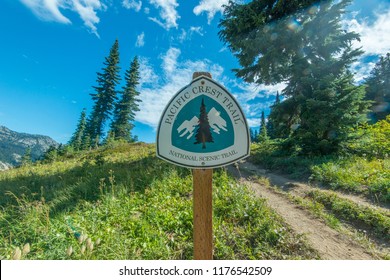Pacific Crest Trail Sign - Shutterstock ID 1176542509