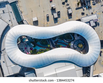 Pacific Fair Shopping Centre On The Gold Coast Australia From Above