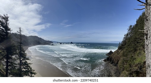 Pacific Northwest Cannon Beach Nature Scene Panoramic