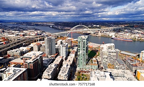 Pacific Northwest Portland Oregon Fremont Bridge