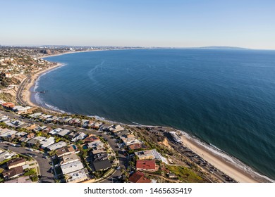 Pacific Palisades ocean view homes overlooking Santa Monica Bay in Los Angeles, California. - Shutterstock ID 1465635419