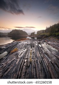 Pacific Shore Near Prince Rupert, BC, Canada.