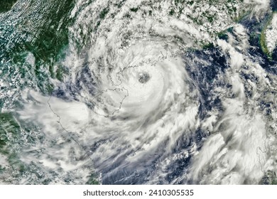 Pacific Storms Calvin and Talim. A tropical storm neared Hawaii in July 2023, while a typhoon farther west made landfall in China. Elements of this image furnished by NASA.