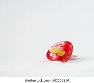 Pacifier Red Isolated