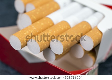 A pack of cigarettes