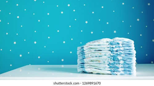 A Pack Of Diapers In Baby Room