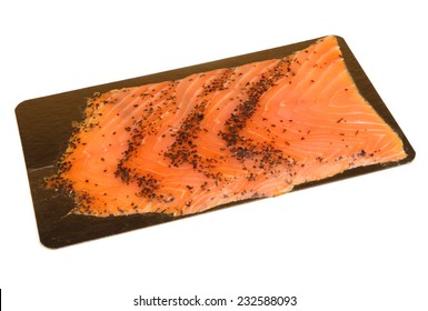 Pack Of Fresh Smoked Salmon With Herbs