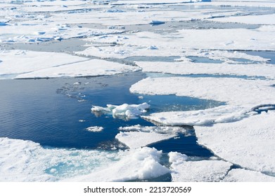 Pack Ice, Arctic Ocean, Spitsbergen, Svalbard Archipelago, Norway