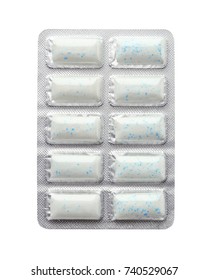 Pack Of Mint Chewing Gum On White Background