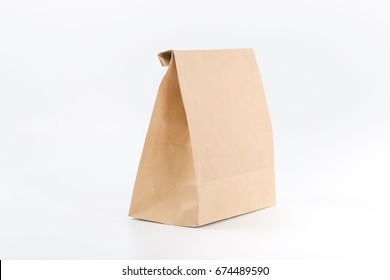 Package For Products On White Background. Fast Food.