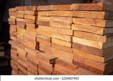 A Package Of Siberian Larch Planks.