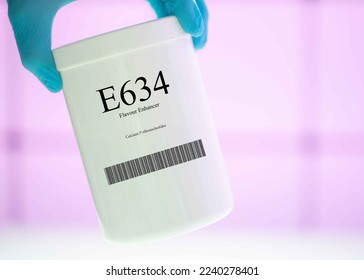Packaging with nutritional supplements E634 flavour enhancer