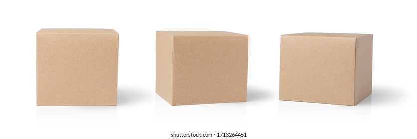 Packaging paper and Shipping online Box with  transport isolated on white. - Powered by Shutterstock