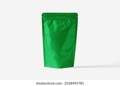 Packaging Pouch Mockup On Solid Color Background