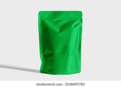 Packaging Pouch Mockup On Solid Color Background