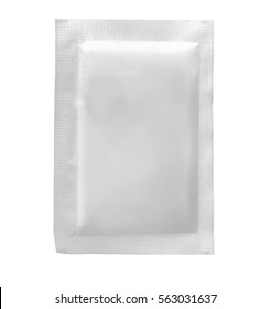 Packaging Sachet for Tea, Coffee, Sugar isolated on white