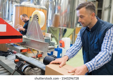 packaging section of a distillery - Shutterstock ID 1543296728