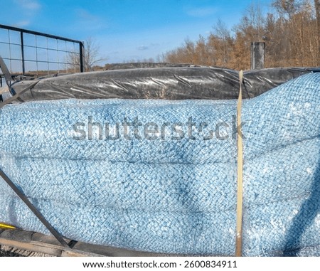  packed bed material for constructing a rural residential septic leaching field for wastewater treatment