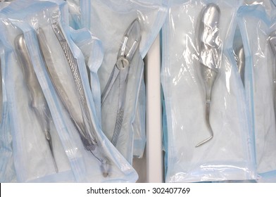 Packed Manual Surgical Instruments For Sterilization                                 